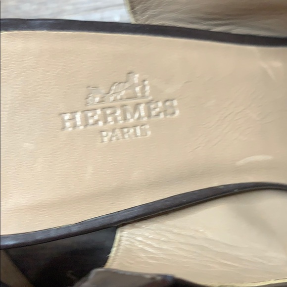 Authentic Black Hermès Ballet Wedges size 37 - Picture 8 of 9